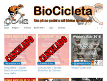 Tablet Screenshot of biocicleta.com.br